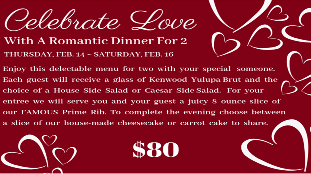 LibraryR's tweet photo. Treat your #Valentine to our romantic #ValentinesDay dinner! Call 317-243-0299 to reserve your table today! https://t.co/Tj2vuns8wF