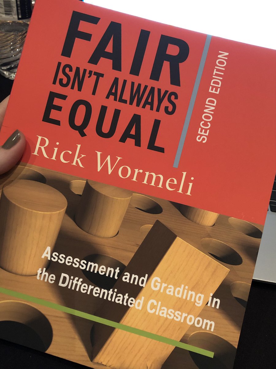 Connieteach's tweet image. Ready to kick off my last session... #postconference #moplc19 #FHSDLearns @rickwormeli2