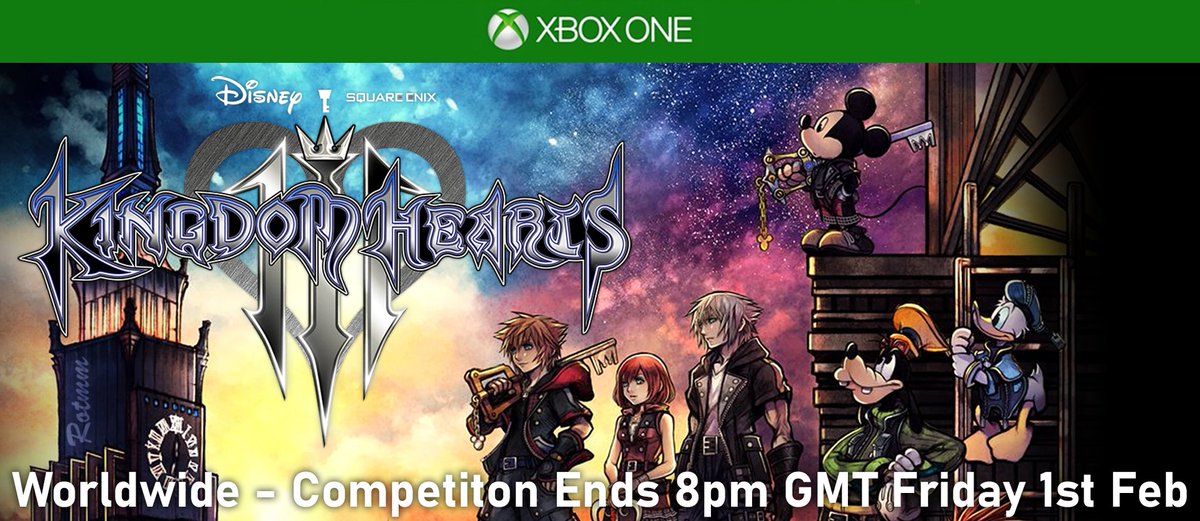 Rotmm's tweet photo. This is a #Giveaway for #KingdomHearts3 on #XboxOne #XboxOneX

Worldwide #Competition - Follow and RT to enter

Digital Code that I will send via a #Xbox Live Message so MUST have a valid Xbox Gamertag

Ends Friday 1st Feb at 8pm GMT

Info and Rules in next threaded tweet https://t.co/XzRmNCCQF6