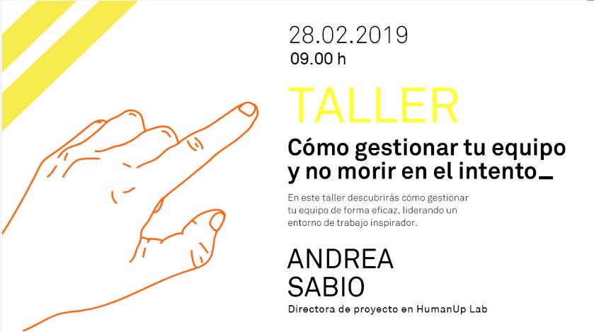 Si quieres conocer cómo gestionar equipos de trabajo inspirando entornos profesionales inspiradores, tu taller es este: ✅Cómo gestionar tu equipo y no morir en el intento. 28 de febrero a las 9:00h. en <a href="/LaNaveMadrid/">La Nave</a>. Save the Date!
bit.ly/2sRe83v