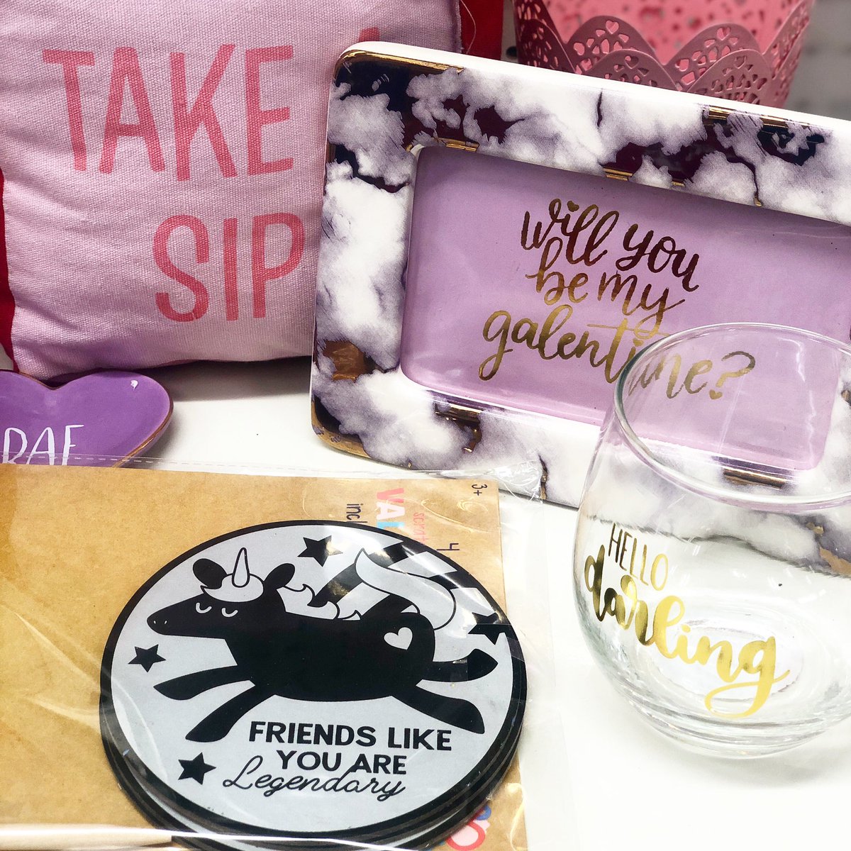 surprisetcmp's tweet image. Who’s going to be celebrating #galentinesday day this year? Our @target is fully stocked with all your favorite scores! These goodies were spotted in the #targetdollarspot! #target #targetdoesitagain #girlsnight #girlsnightout