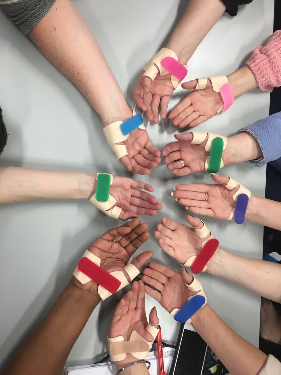 Final seminar in the hand therapy option module- thumbs and full hand splints increasing the skill level and material handling - always learning by doing #373OT <a href="/CovUniSim/">CovUni Simulation</a> <a href="/CovUniOT/">Coventry Uni OT</a> <a href="/H_OT_Morley/">Hayley ~ Petals OT</a> @lucyIOT <a href="/EmilystudentOT/">Emily</a>