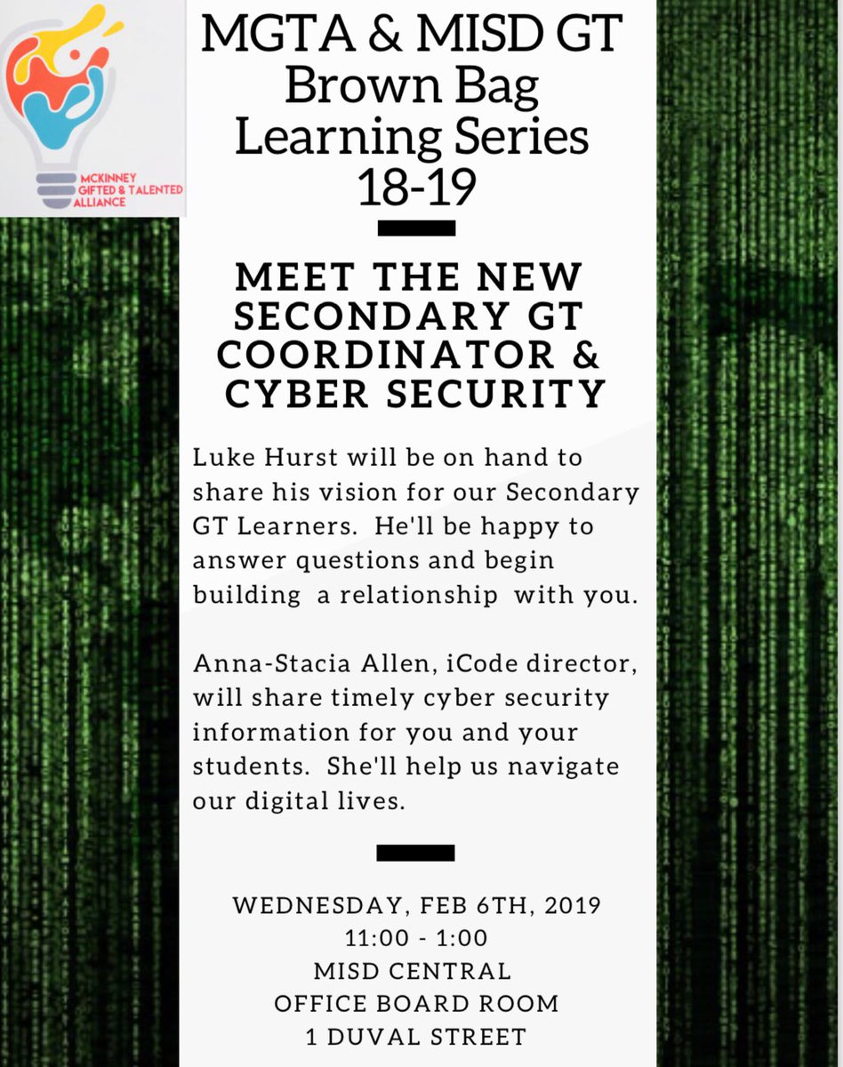 Join us next Wednesday, Feb 6!  #misdgt #mymisd