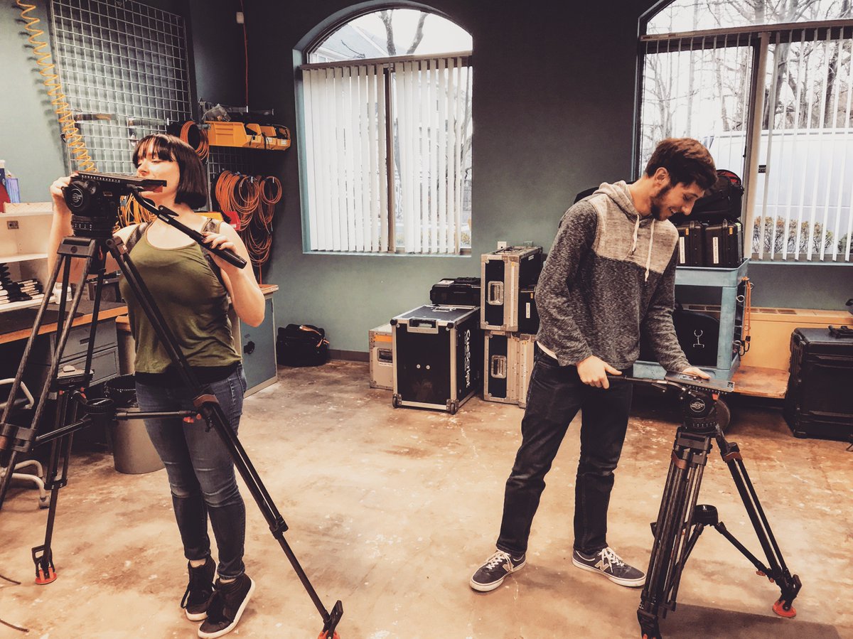 rulebostoncam's tweet photo. Say ๐hello๐ to two of our new interns this semester -- Kate from @lesley_u and Jaryd from @MassArt. #ruleinternship #handsontraining #cameradept #knowhow #payingitforward #futurefilmmakers #thisisthefuture #lesleyuniversity #massart https://t.co/hg9NlcdjFZ