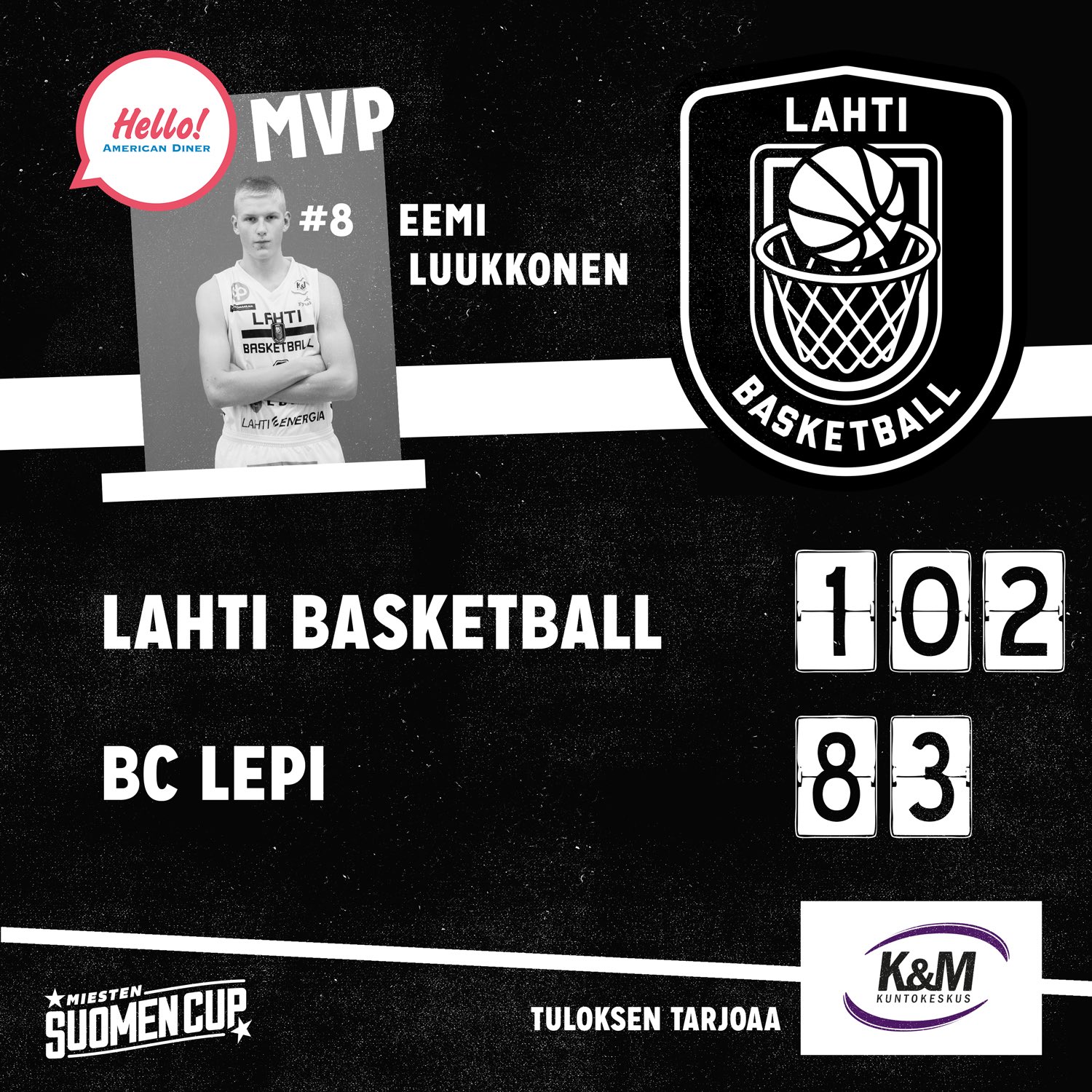 Lahti Basketball on Twitter "Suomen Cupissa jatkoon. Välierissä