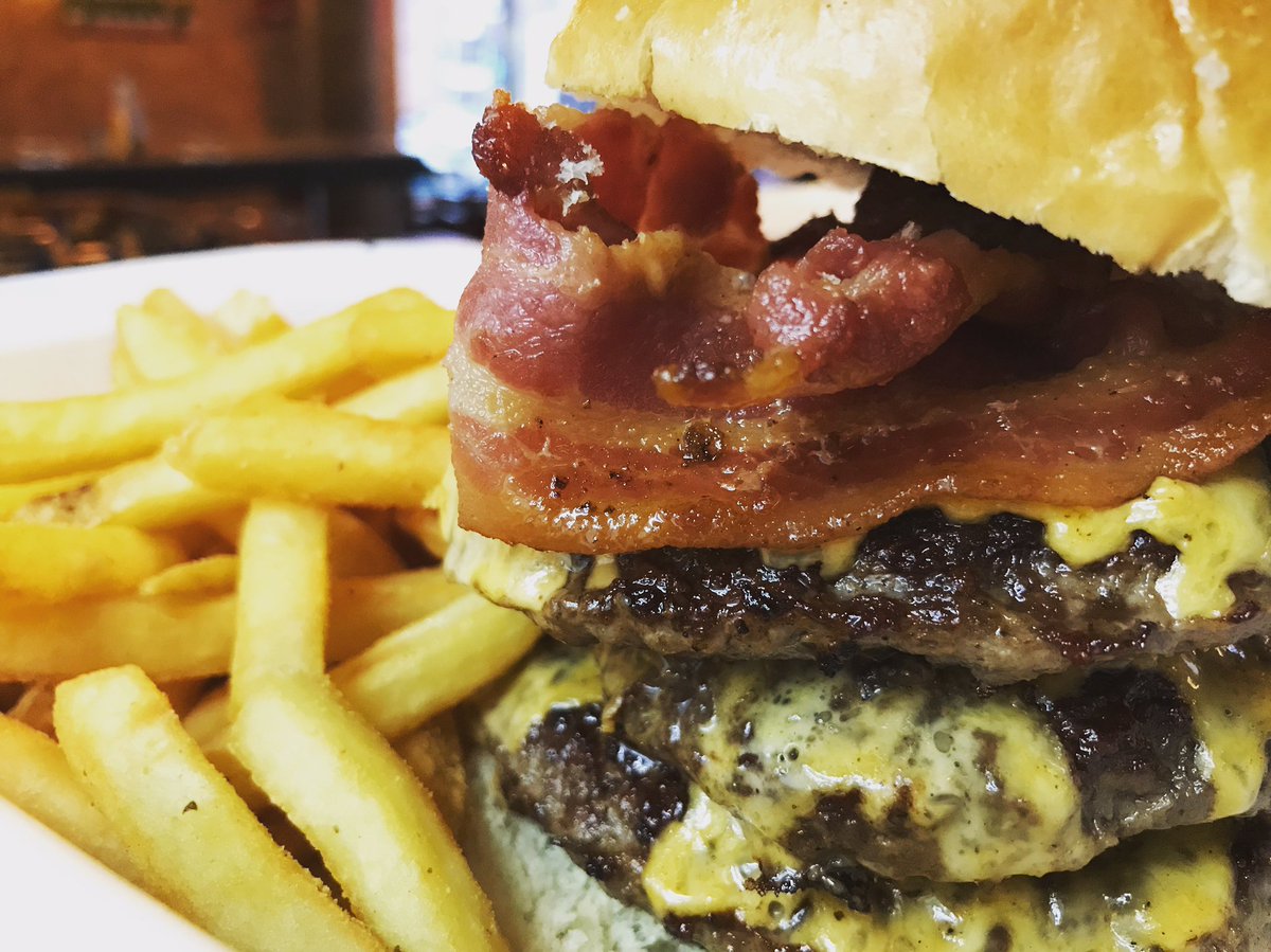 meatcure's tweet photo. Who’s in for 2 STRAIGHT-UP BACON &amp; CHEESE £10!!!!! Add a patty or TWO (pictured) or just about anything else for £2 a portion!!! Why???! Why the hell not when you’re only a fiver in each!!! #tuesdaytwoforten #gotyoucovered #bringyourbff #tellymates #gobigger https://t.co/EIkieyUEwz