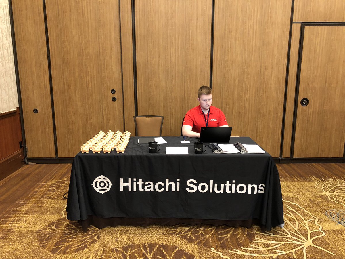 HitachiSolCa's tweet image. Hard at work at the #FutureOfOperations event in Calgary! #HitachiSolutions #Microsoft