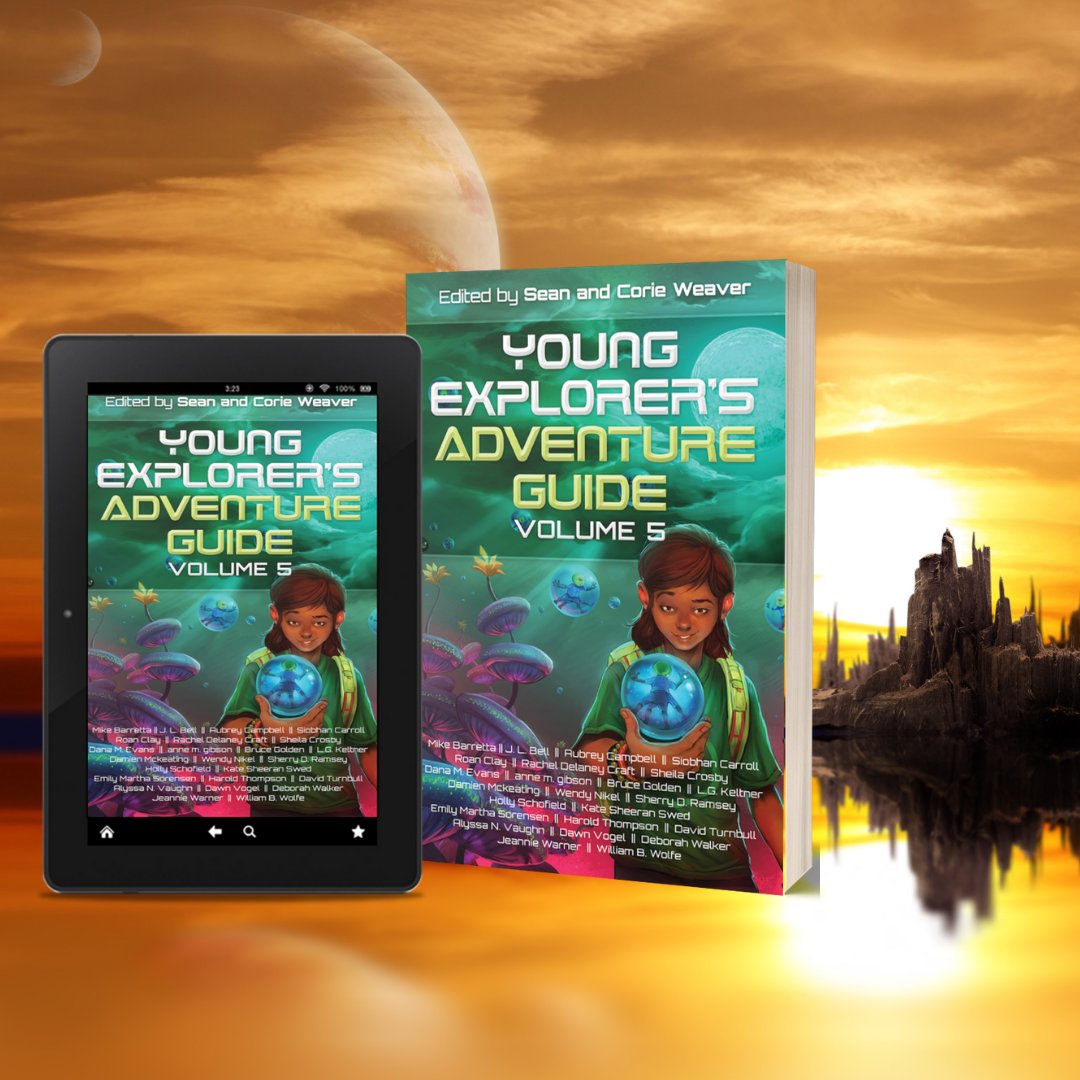 dreaming_robot's tweet photo. This is the anthology I wish I’d had available when I was a kid. 
 ~ anne m. gibson 
Contributing Author to the Young Explorer's Adventure Guide
Click to join the adventure: https://t.co/62QcUr1kG4
#sciencefiction #kidlit #mglit https://t.co/HvNccsrmKG