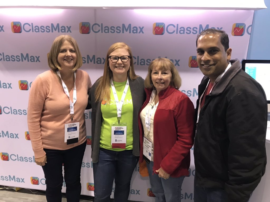 WebbcpeWebb's tweet photo. Excited about using Class Max in my classroom @ClassMaxApp #FETC2019 https://t.co/rdmn5hZ86S