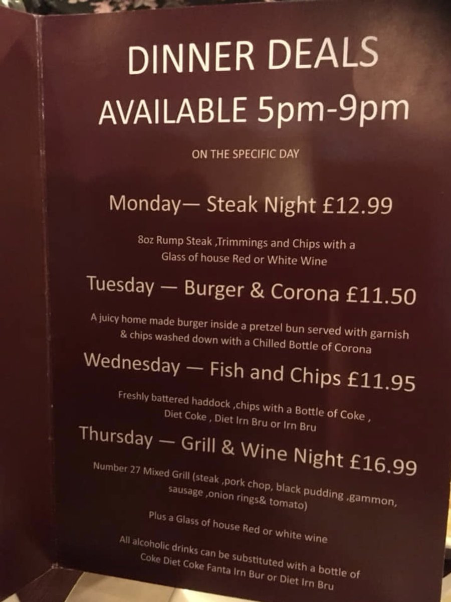 #Dinner  #date #supper #specials #steak #burger #fish #grill #drinks <a href="/WHInverness/">What's Happening Inverness</a> <a href="/HCopiers/">Highland Copiers</a> <a href="/NessMusic55/">Ness Music</a> <a href="/ArdmeanachHouse/">Ardmeanach House</a> <a href="/InvernessBID/">Inverness BID</a> <a href="/NorthCoast500/">North Coast 500</a> <a href="/VisitScotland/">VisitScotland</a> <a href="/NessMusic55/">Ness Music</a> <a href="/InvernessTaxis/">Inverness Taxis</a> <a href="/Rippleeffectmp/">Ripple Effect</a> <a href="/Jacobitechalet/">Jacobiteholidayhomes</a> <a href="/TaxisSneckie/">Sneckie Taxis</a>