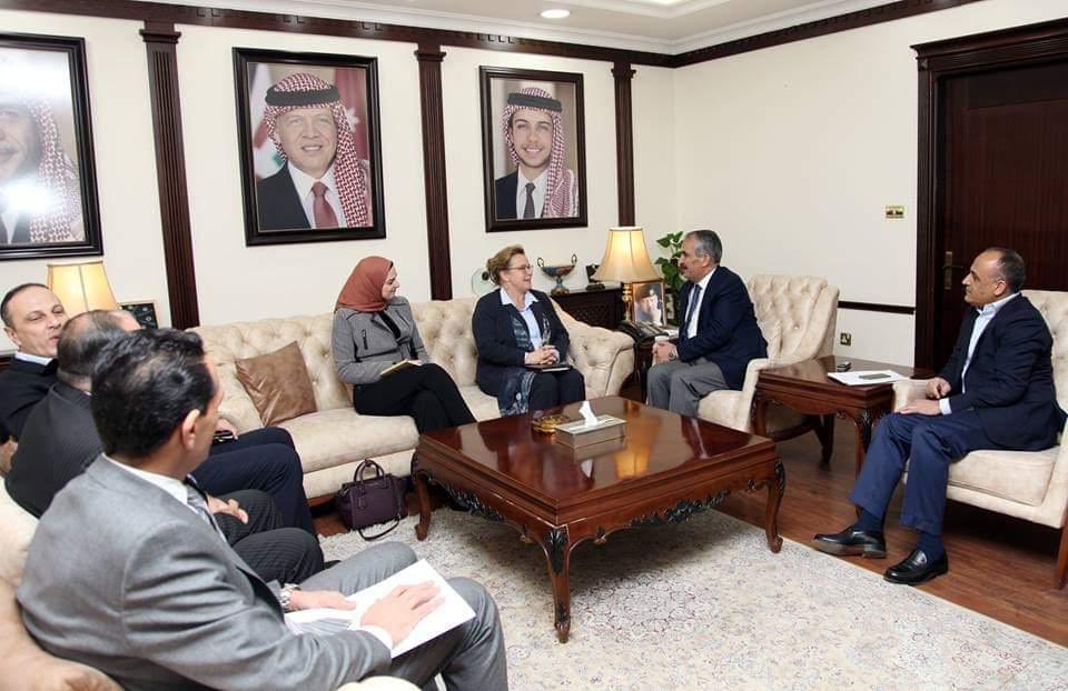 NLinJordan's tweet photo. Last week we had the pleasure to visit H.E Minister Sameer Mubaideen @MoI_JOR. Ambassador Barbara Joziasse emphasized the strong cooperation and relationship between Jordan and the Netherlands. 🇳🇱🇯🇴 #NLinJordan https://t.co/UtlddpEqZR