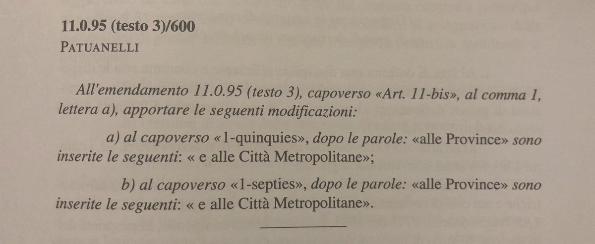 Grazie ad un subemendamento del <a href="/Mov5Stelle/">MoVimento 5 Stelle</a> a firma @spatua anche le Città Metropolitane avranno diritto al 60% dei canoni da grandi derivazioni idroelettriche.