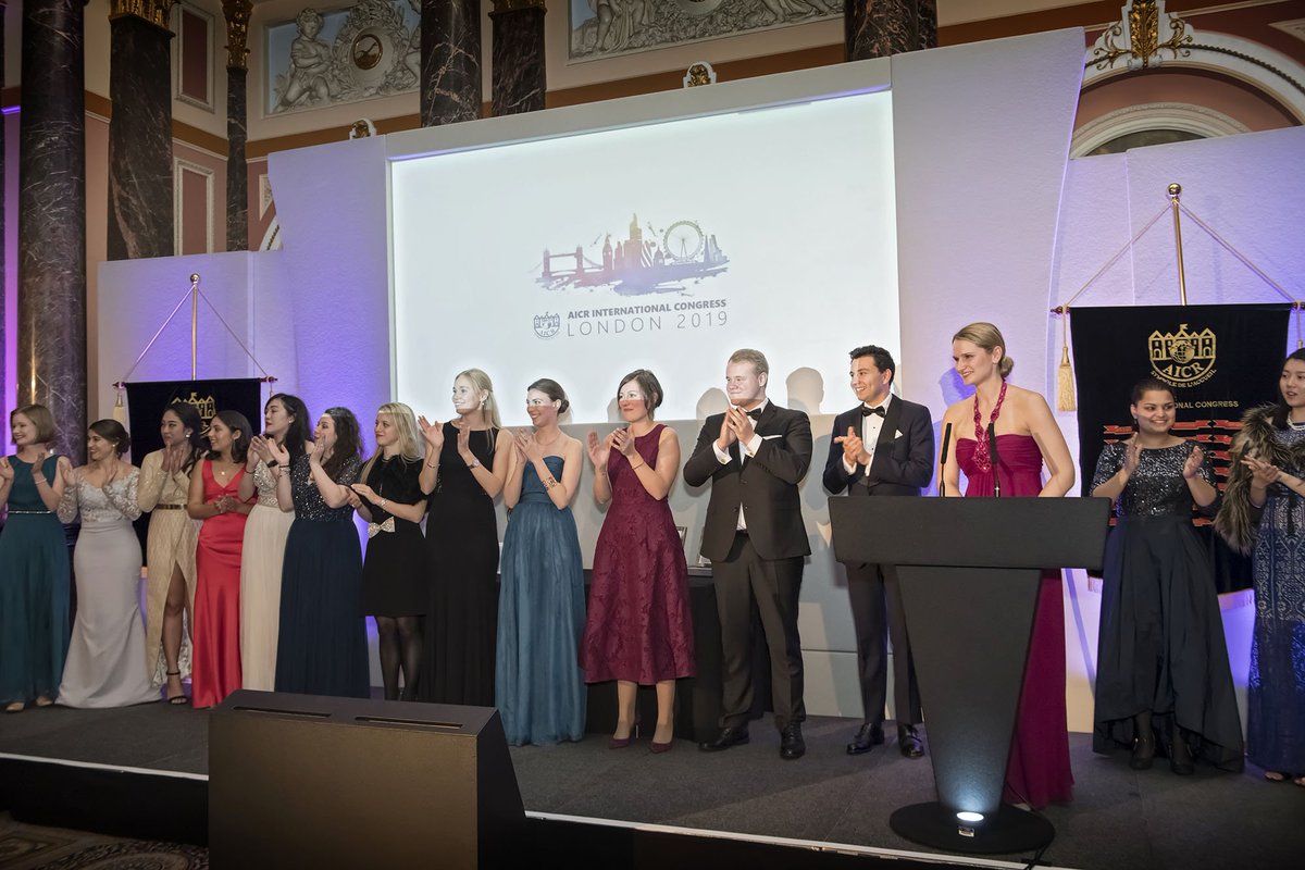 AICR_intl's tweet photo. Some wonderful photos from Saturday night's gala dinner at @Aicr2019 with Estelle's winning the 2019 David Campbell Trophy in association with @GoldKeyMedia. Some great memories of a very happy night for @LeMeurice and @AICR_Paris. Many congratulations #dct #bestreceptionist https://t.co/IzSDmp7zcp