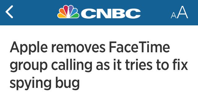 amonteiro9's tweet photo. Alternate title: “Apple to remove surveillance capability from public” https://t.co/Ayoy9tDXIV