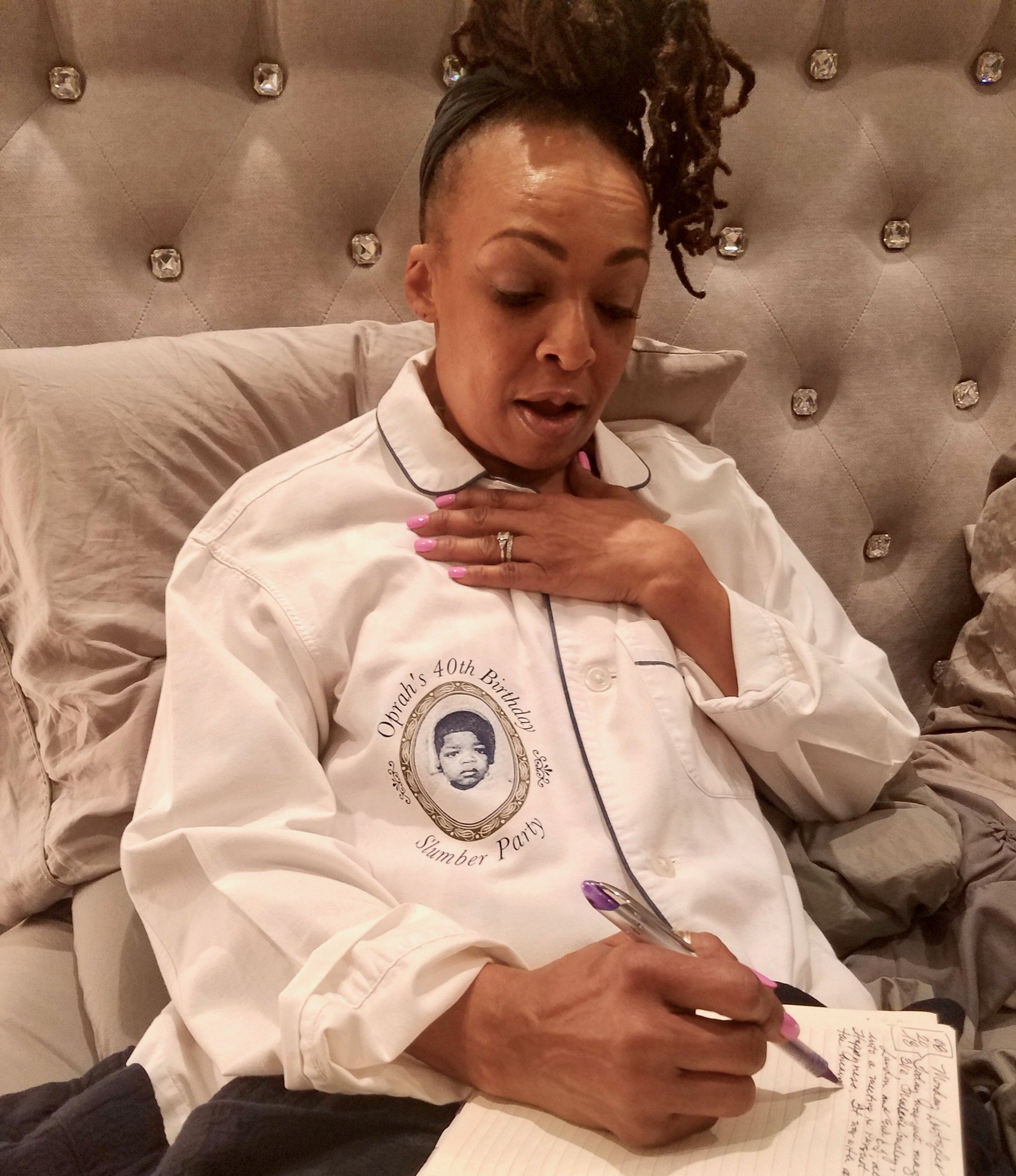 Siedah Garrett Happy 65th Birthday To Ms Oprah Winfrey The Queen Of All Media I M Still Rockin The Pjs You Gifted To Me One Of The 40 Guests You Invited Siedah Garrett Happy 65th Birthday To Ms Oprah Winfrey The Queen Of All Media I M Still Rockin The Pjs You Gifted To Me One Of The 40 Guests You Invited