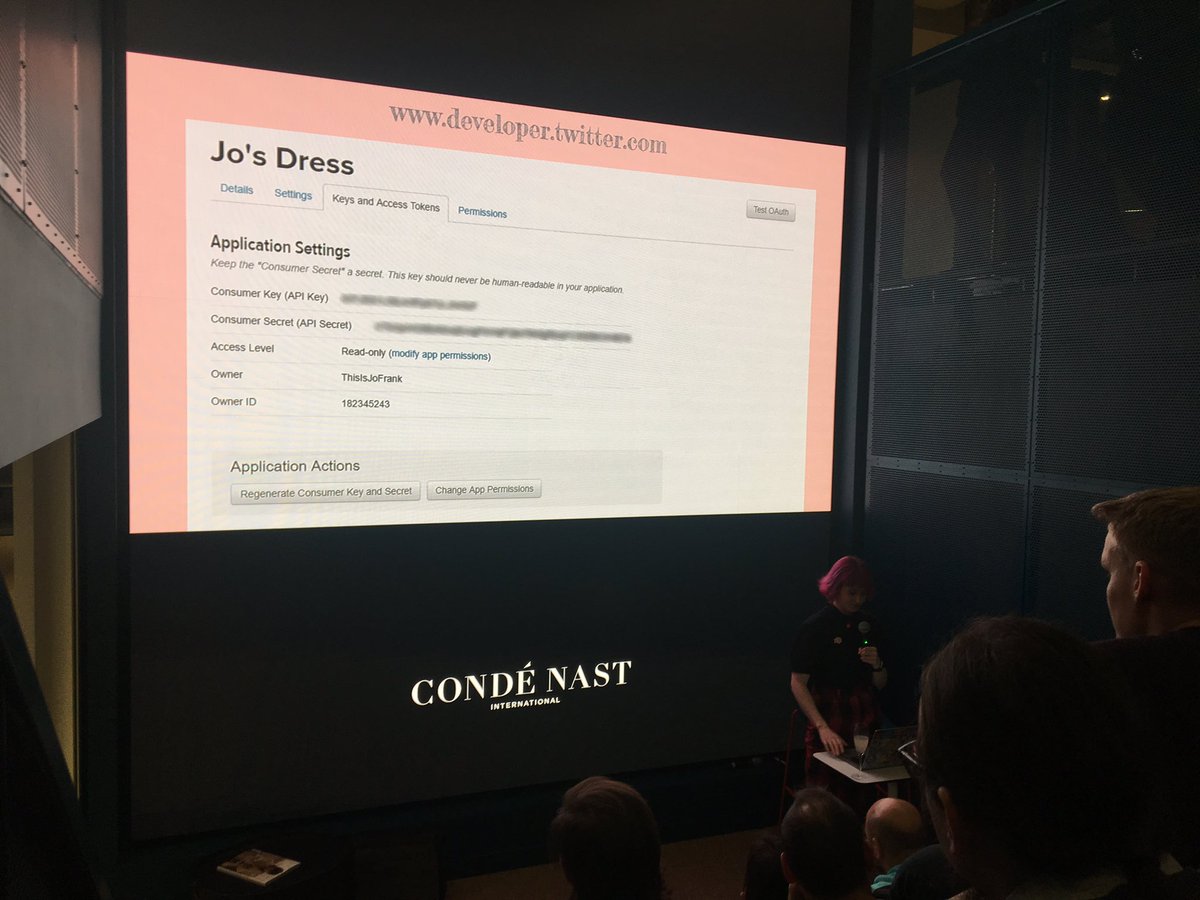 webdeldn's tweet photo. The "horror story" of @ThisIsJoFrank's twitter-controlled led-colored wedding dress at #WEBdeLDN https://t.co/DPn0wCu24f