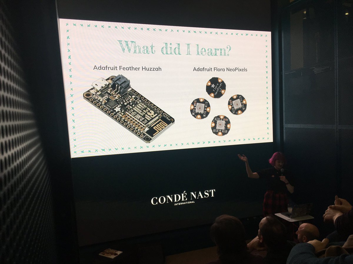 webdeldn's tweet photo. The "horror story" of @ThisIsJoFrank's twitter-controlled led-colored wedding dress at #WEBdeLDN https://t.co/DPn0wCu24f