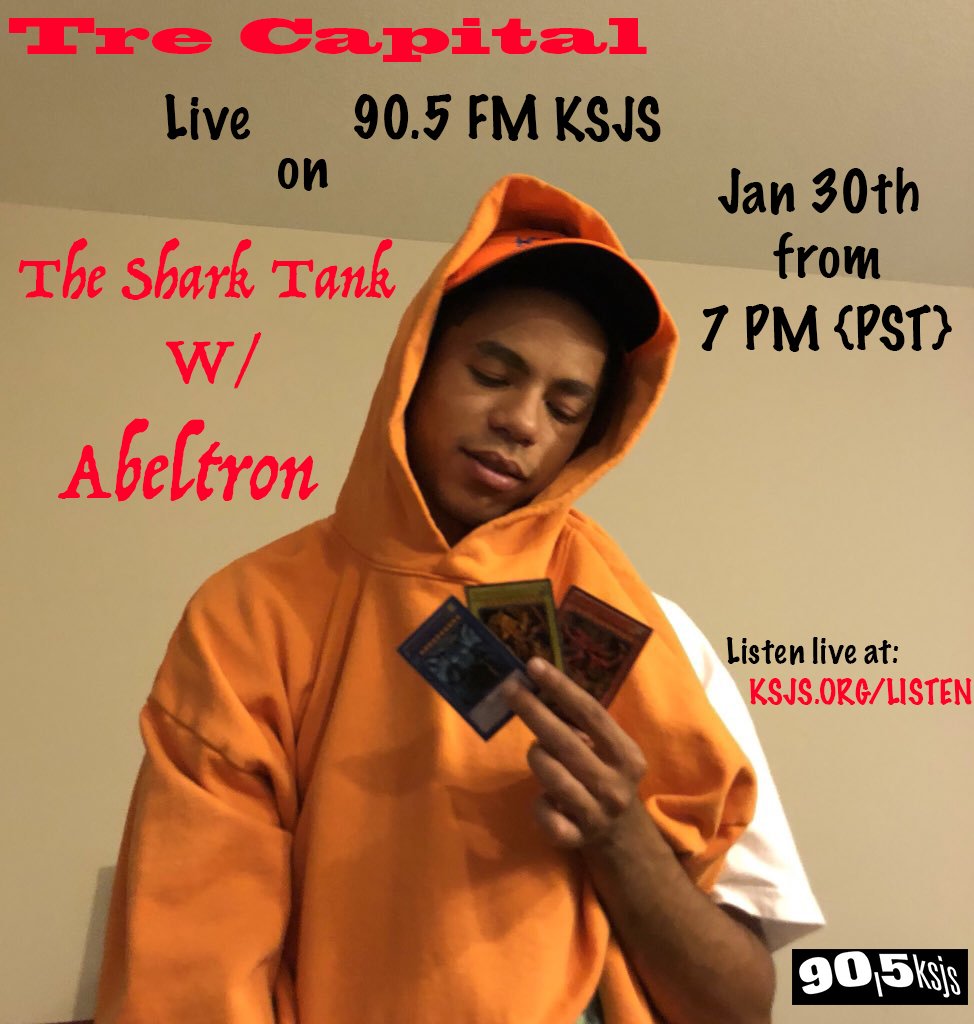 Tomorrow (1/30) on my radio show "The Shark Tank" I'll be interviewing the one and only <a href="/trecapital/">Tre Capital</a> around 7 PM {PST} on ksjs.org/listen!!! This is going to be one for the books and definitely an interview you don't wanna miss!!! 🚀🚀🚀