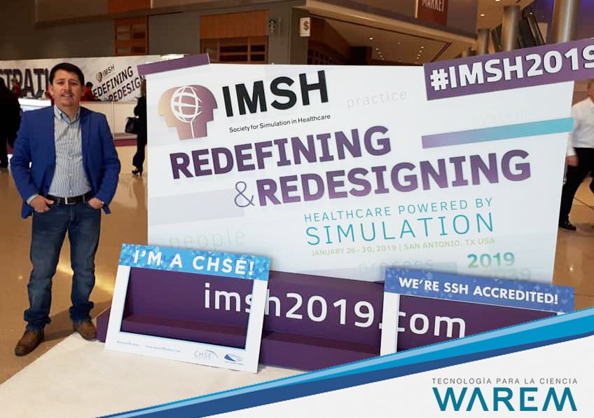 WaremPeru's tweet photo. Les comentamos que Warem se encuentra en el evento #IMSH2019. Deseamos brindarles lo mejor y lo último en tecnología, es por eso que nos fuimos hasta los EE.UU. para poder traer lo mejor en productos de simulación.
#simulationeducation #OtoSim #SynDaver https://t.co/6R5gUDTl7U