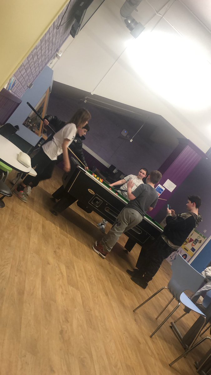 cldwyt's tweet photo. We started tonight’s Ardler Drop In with some dodgeball, played Hot Seat where we learned new things about one another, then finished off with Uno and Pool! Next week ... Onesie Cinema Night! 🍿🍭🎥 #ArdlerComplex #YouthWorkChangesLives 🌟 https://t.co/IAZqnFDK7j