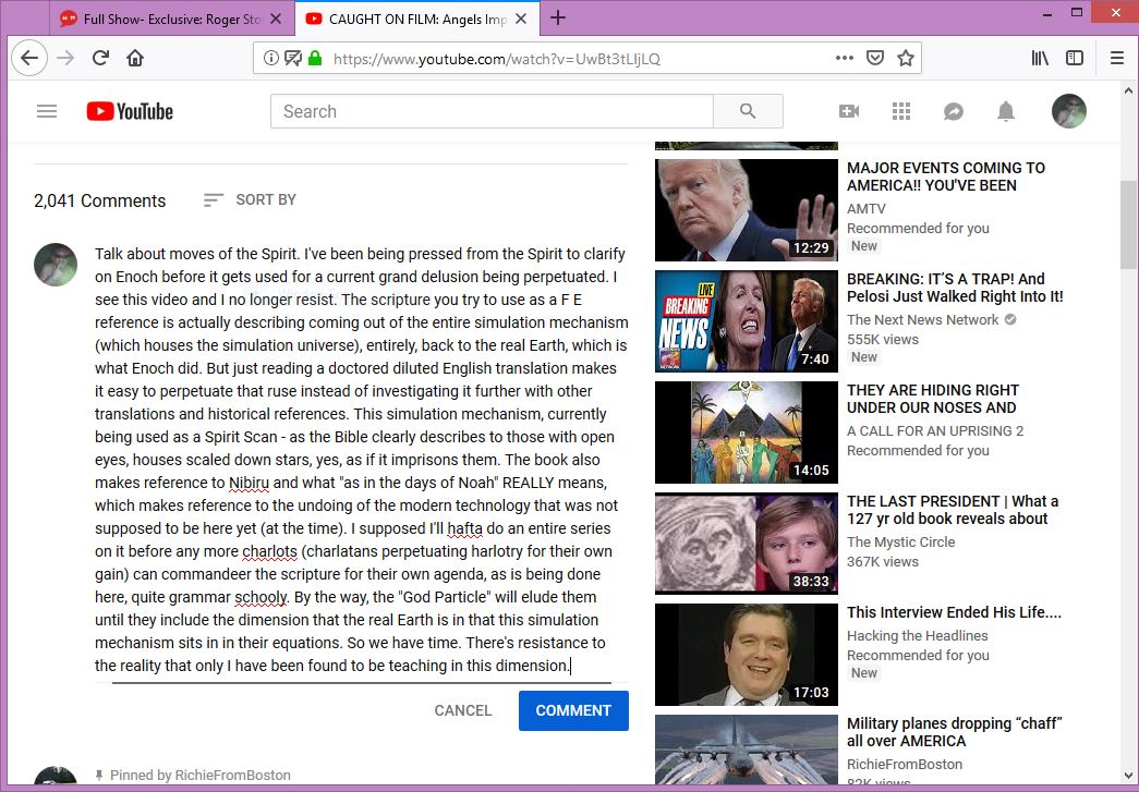 VincentCiofani's tweet photo. #Nibiru #Enoch #ExposingComments #FlatEarth #GrandDelusions https://t.co/V6Jfnf9no8