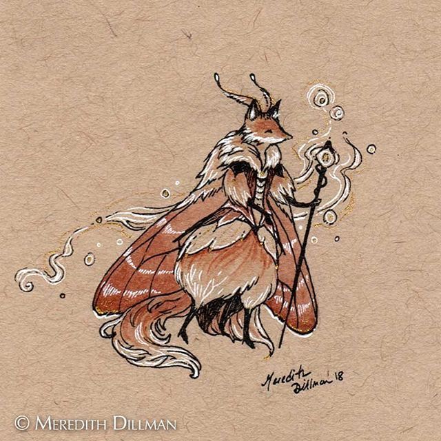 Did you know there’s actually a moth called the Fox Moth? 🦊🦋⠀
⠀
#inkworkledbymothlight #foxmoth #moths #mothfairy #inkartwork #inkart #fairyart #faeriesoninstagram #inkdrawing #traditionalart #foxart #foxes #faerie #fairy #watercolor_art #madisonartist