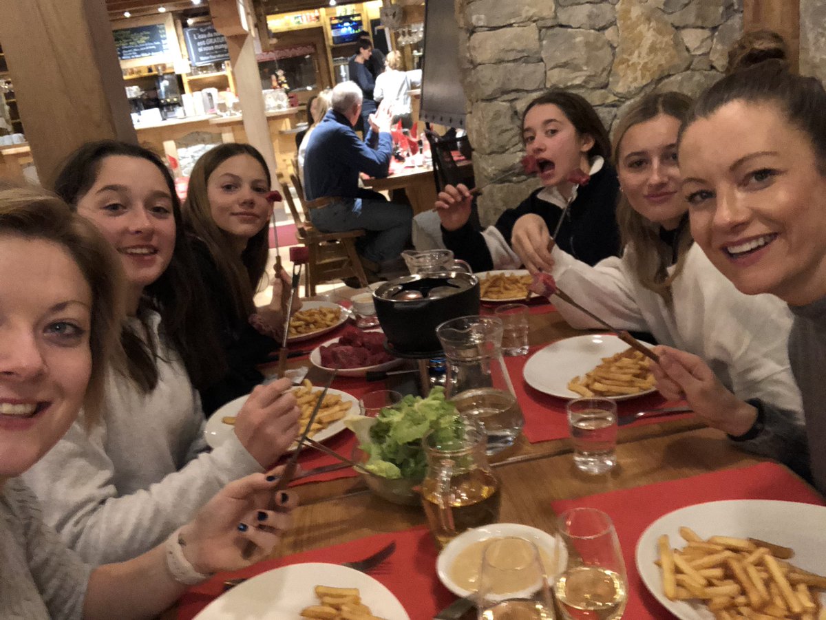 SGA_Sport's tweet photo. Final night in Flaine calls for one thing... fondue!! #SGAadventures #sosaditsover https://t.co/Pue4B1y3im