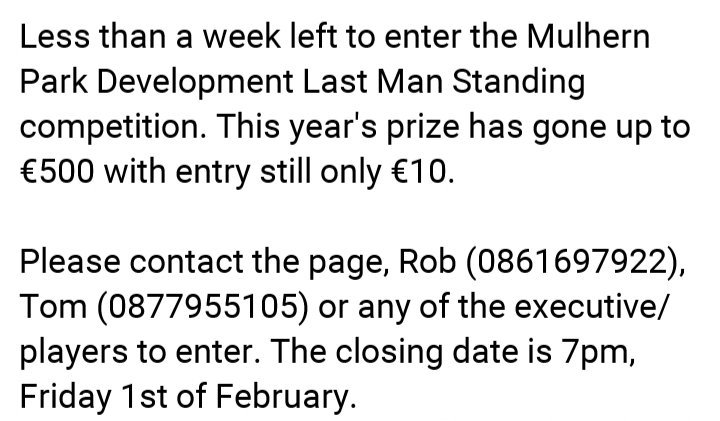 Last man standing!