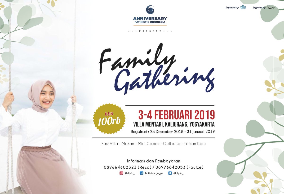 Registrasi sampai hari besok ya!