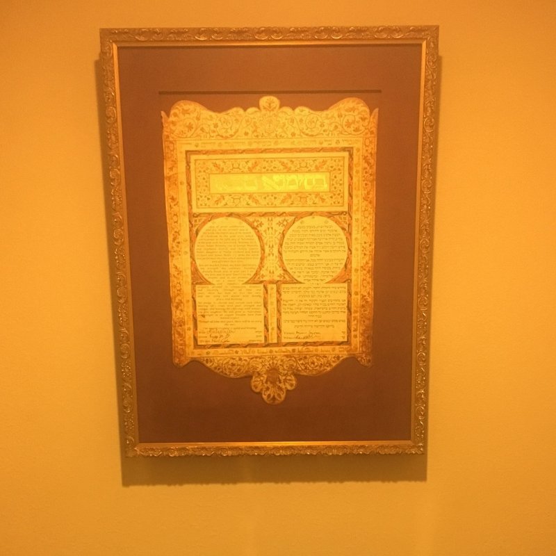 Sharon showed us how she framed her Venice (Italy), 1614 Ketubah and you can see the Gold Leaf shining through! ✨ ✨ ✨ Thank you for sending this and if you want to show us your ketubah DM us or email us!