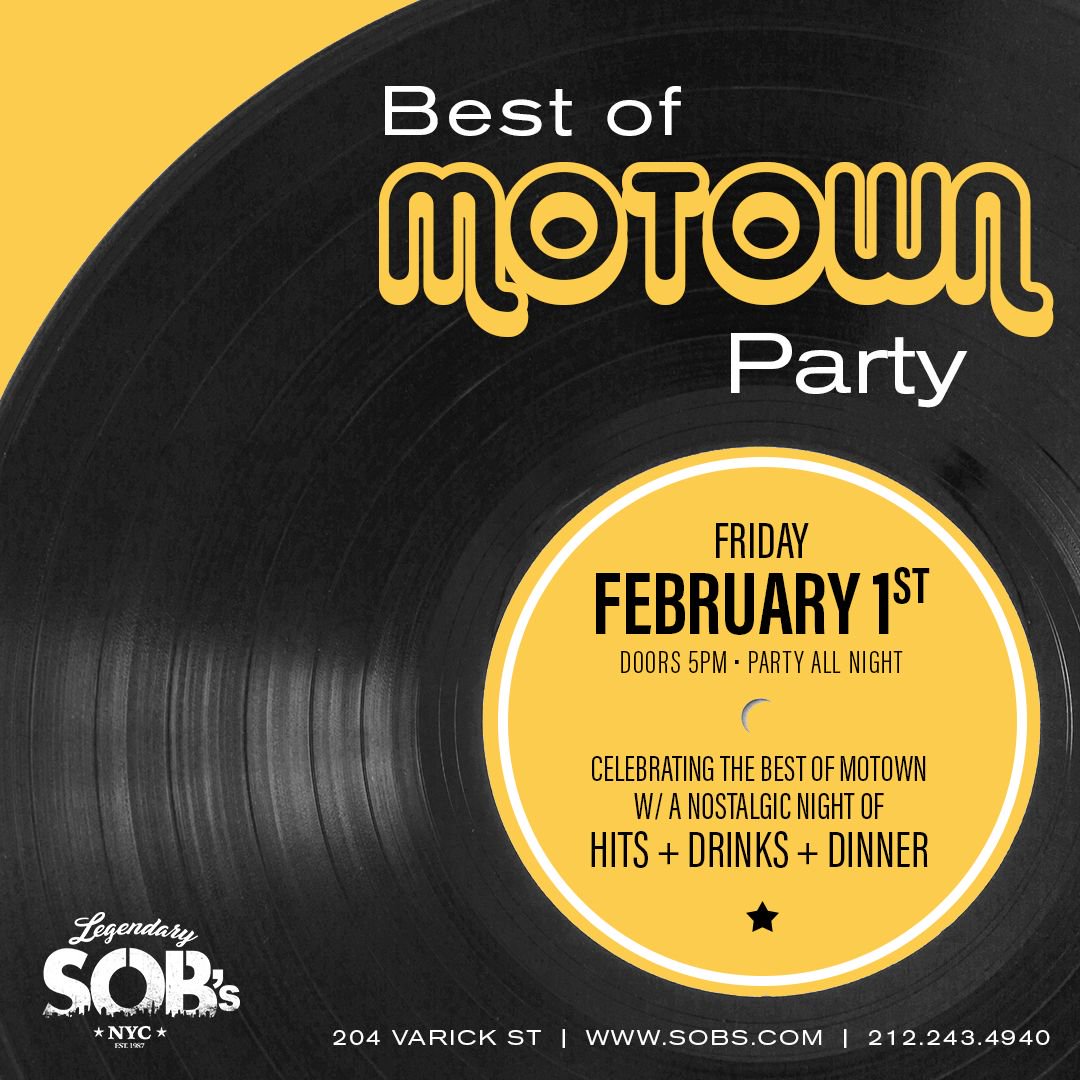 Sobs Hey Guys This Friday Come Enjoy A Night Of Hits Drinks Food As Sobs Presents The Best Of Motown Party Tickets Are On Sale Now At T Co Wkxraztrvv Sobs Hey Guys This Friday Come Enjoy A Night Of Hits Drinks Food As Sobs Presents The Best Of Motown Party Tickets Are On Sale Now At T Co Wkxraztrvv