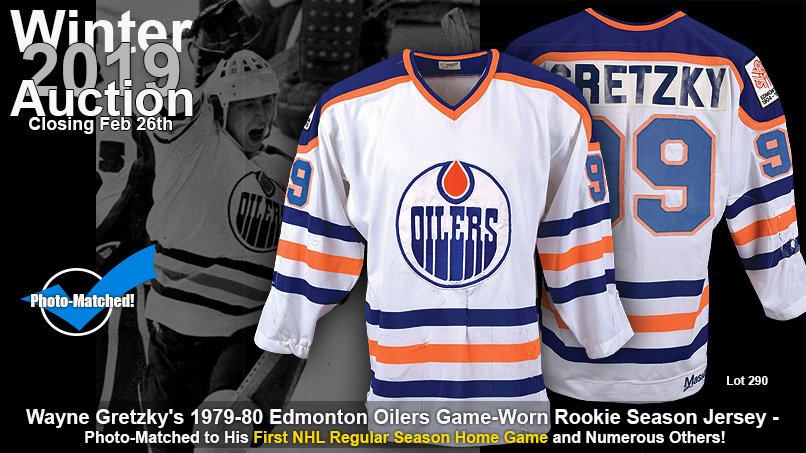 1979-80 Wayne Gretzky Edmonton Oilers Game Used, Photo Matched