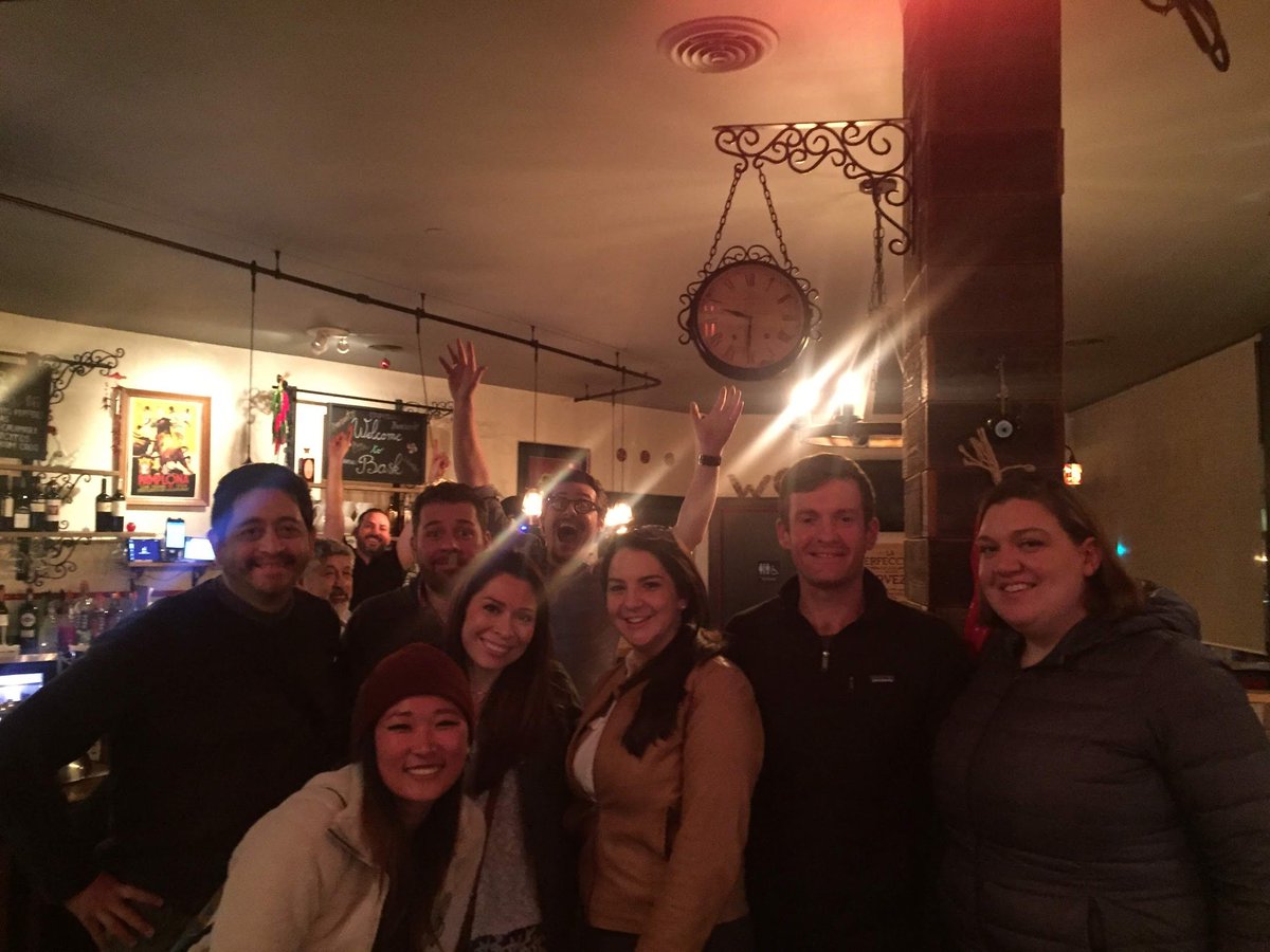 Our lovely International Dinner foodies enjoying some delicious Tapas 😍 #udbayarea #foodies #SanFrancisco #nightout #dinner