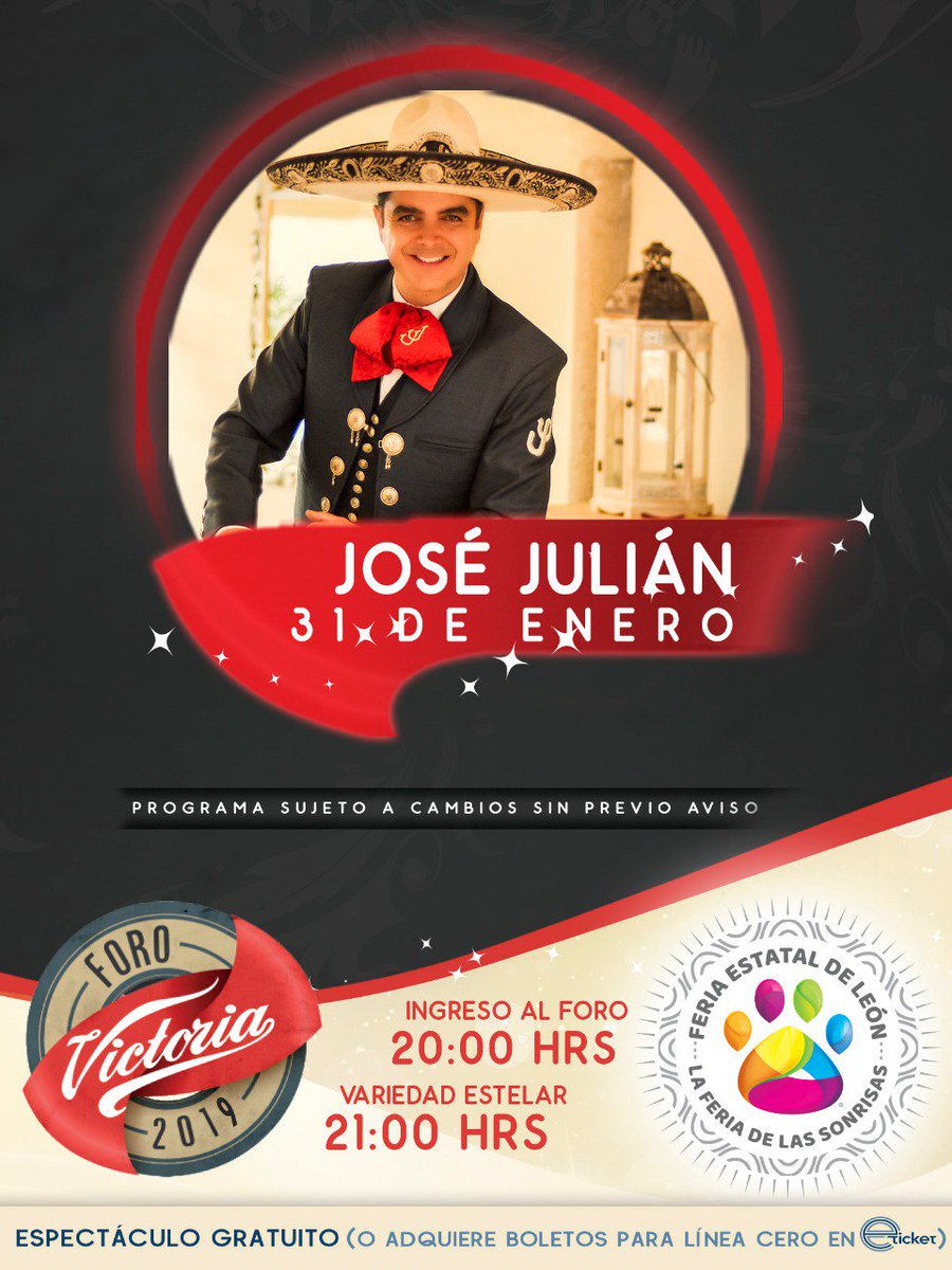 josejulianofic's tweet photo. Mis paisanos. Tenemos una cita este jueves 31 de enero en el #ForoVictoria de la @FeriaDeLeon donde estaré presentando mi nuevo disco no falten #ElConsentidoDelPueblo https://t.co/cqxdYWdm2k