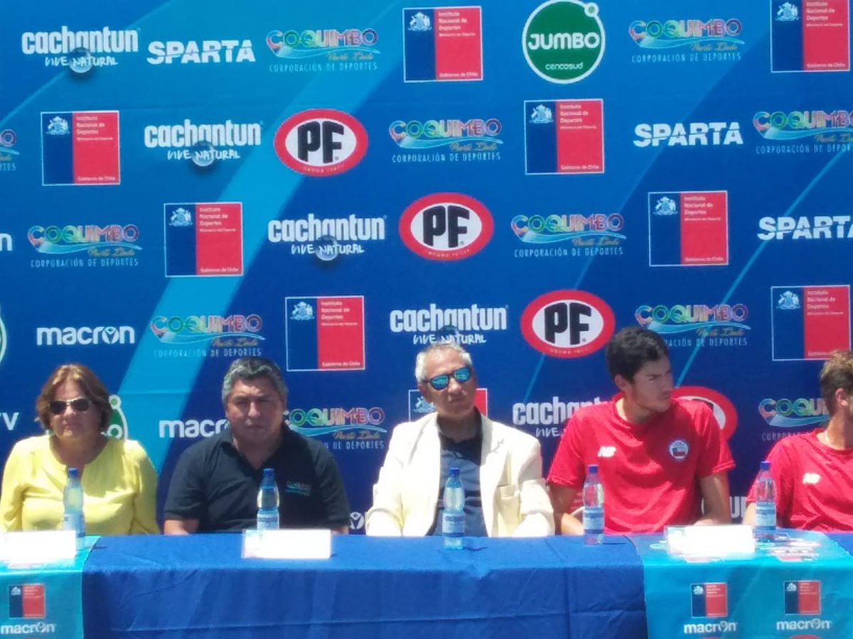 DidecoCoquimbo's tweet photo. 😀Lanzamiento campeonato Sudaméricano de voleibol playa continental cup 2019 @DidecoCoquimbo #coquimbo https://t.co/oLLkL6nxZm