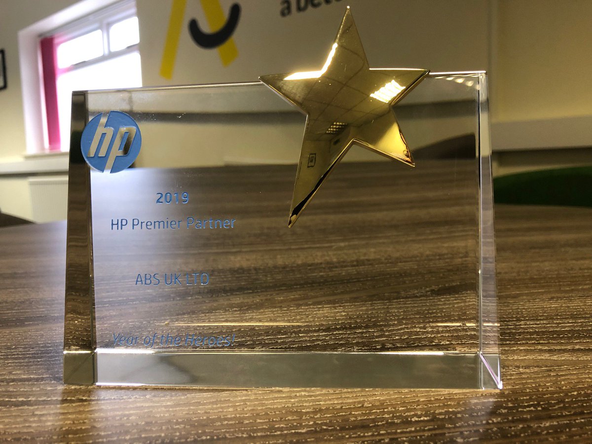 absabetterway's tweet photo. We're now officially a HP Premier Partner! To go with the title, our team had a fantastic morning training with @HPUK on all of their latest innovative devices and technology. #ABetterWay #HPpremierprogramme2019 #HPmanagedprint #KeepReinventing #Partnership https://t.co/pvhtogYhfE