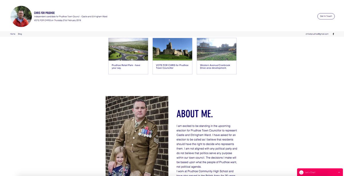 chris4prudhoe's tweet photo. My new election website! https://t.co/RwFYRmzDVg https://t.co/ZfI6mQzL67