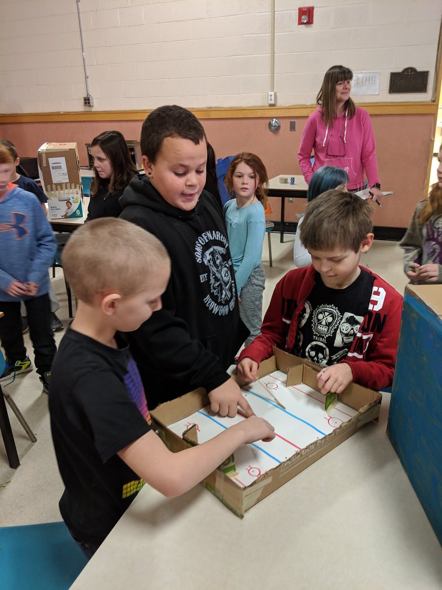 dellbrewer's tweet photo. A huge thank you to our middle school students for inviting us to explore your handmade arcade! With the help of @PeterTrusiak you made an event you should be very proud of! @KeswickValley #lowtechgames #purposefulplayinspo @ASDWLimelight https://t.co/GkcTHHEniK