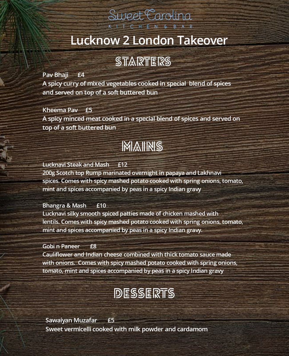 Make sure not to miss out and come to Sweet Carolina Kitchen and Bar on Wednesday 30th of January between 6pm &amp; 10pm!