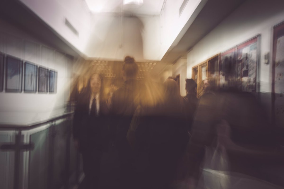 #ghostphotography with #GCSE @RobertBlakeSC students today #longexposure #gcsephotography #AspireAchieveCelebrate @RBSCArts