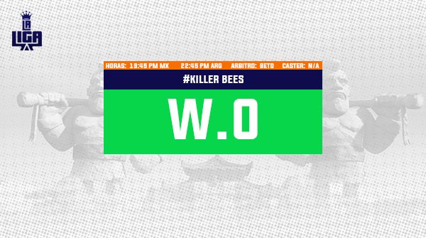 Lastimosamente #IsurusGaming no se presento en el partido de anoche por lo que <a href="/CRM_eSports/">#KillerBees</a> Gana el Partido por W.O.