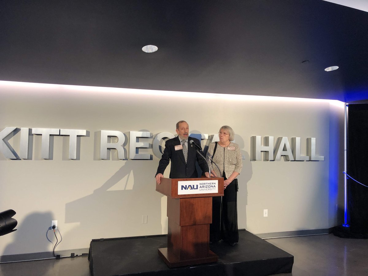 Our new recital hall is the Kitt Recital Hall.
Who are the Kitts? Michael and Karen are active supporters of the arts and sciences through philanthropy. The Kitts are also #firstgen college grads who wanted NAU students to have a state-of-the-art recital hall. #TuesdayTrivia