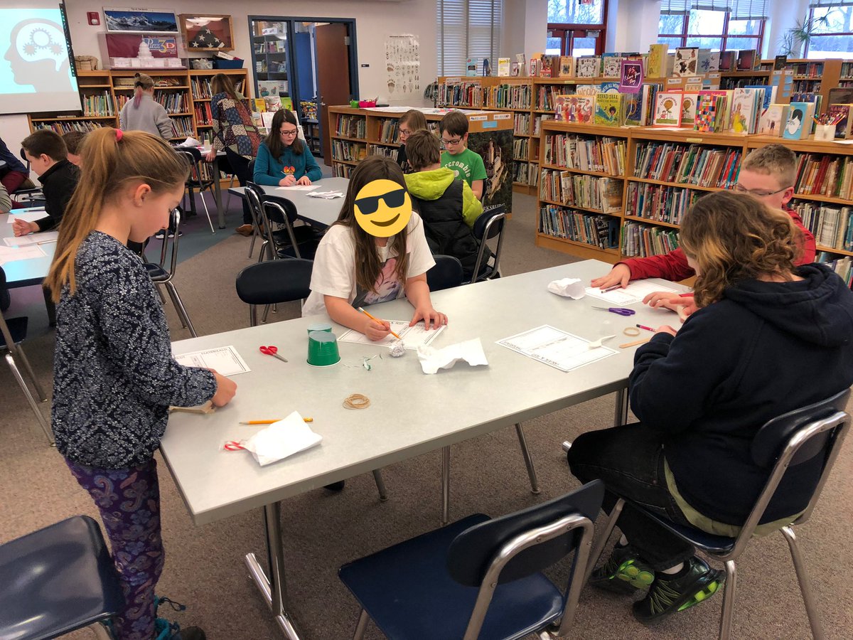 5th and 6th grade STEM Club at Midlakes tonight! #snowballcatapult #whowillwin #handson #mindson #mdlx2gr8 #STEMclub #STEAM #collaboration