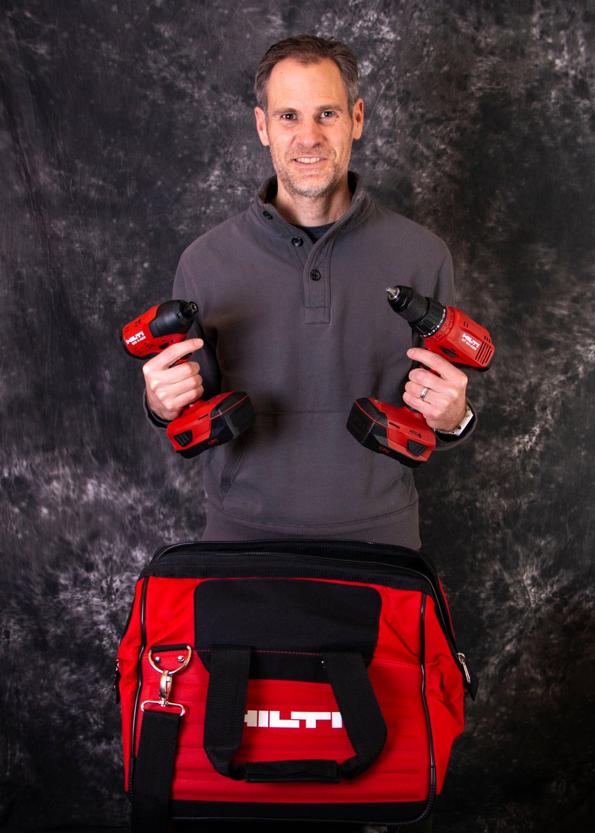 jschmaderer's tweet photo. Another shoutout to @HiltiNAmerica for hooking me up with a set of 12v drills last week at #WOC2019 during @ConstructionMed networking event. They arrived at my office and I'm already having fun. #construction #tools #swansonrussell #marketing https://t.co/Q25275YlnM