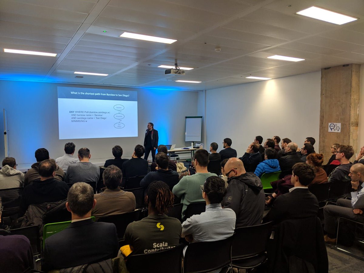 Connected_Data's tweet image. Thanks to all for attending a busy first CDL meetup of the year. 3 great speakers on graph query languages, BIM vocabulary and #SKOS &amp;amp; graph based investigations #graphdb #linkeddata thanks to @datachemist for sponsoring!