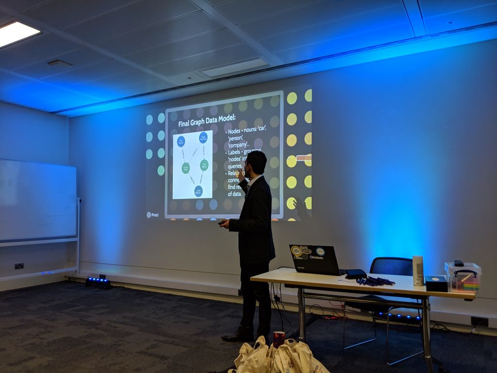 Connected_Data's tweet image. Thanks to all for attending a busy first CDL meetup of the year. 3 great speakers on graph query languages, BIM vocabulary and #SKOS &amp;amp; graph based investigations #graphdb #linkeddata thanks to @datachemist for sponsoring!