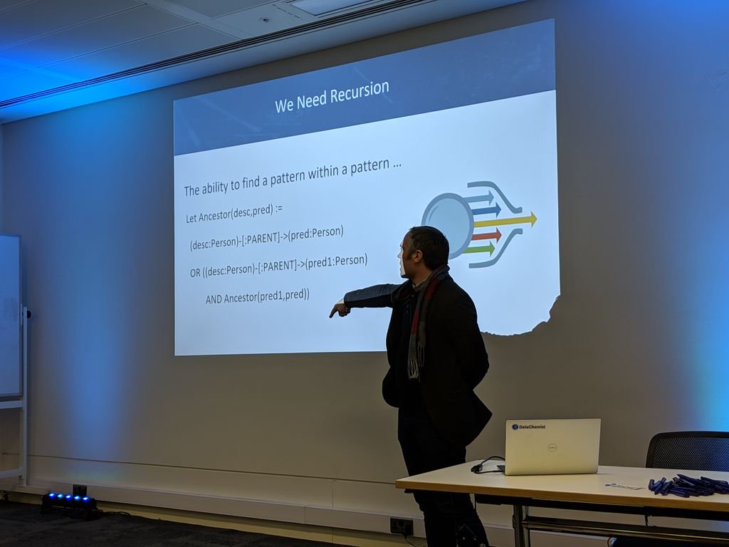Connected_Data's tweet image. Thanks to all for attending a busy first CDL meetup of the year. 3 great speakers on graph query languages, BIM vocabulary and #SKOS &amp;amp; graph based investigations #graphdb #linkeddata thanks to @datachemist for sponsoring!