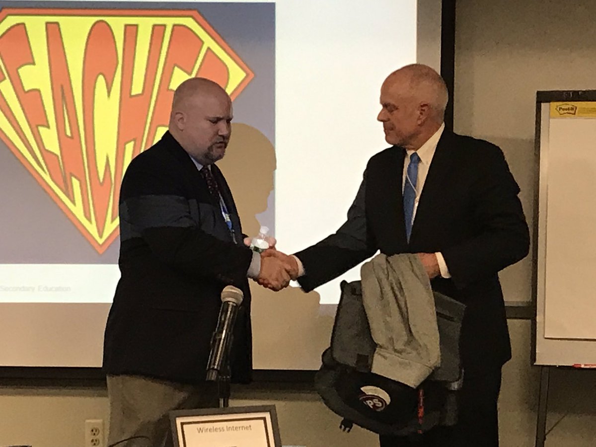 Dedham Public Schools welcomes Commissioner of Education Jeff Riley during this afternoon’s Aspiring Leaders session. <a href="/MJWelchDedham/">Michael J. Welch</a> <a href="/DPSAssistantSup/">Dr. Ian Kelly</a> <a href="/heatherlynne65/">Teaching, Learning, & Innovation</a> <a href="/LindaKobierski/">LindaK</a> <a href="/DedhamMS/">Karen Hillman</a>  <a href="/KristenCannon11/">Kristen Cannon</a> @DedhamRiverdale <a href="/Oakdalededham/">Oakdale School</a> <a href="/GLDGESchool/">Greenlodge School</a> <a href="/DPSAveryES/">Avery Elementary Dedham</a>