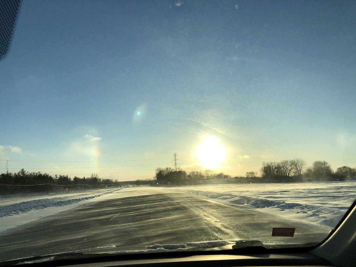 DebraMowers's tweet photo. @QCWEATHERGUY Sun Dog on Rt 5 coming into the Quad  Cities https://t.co/OdXrlJ6fQE