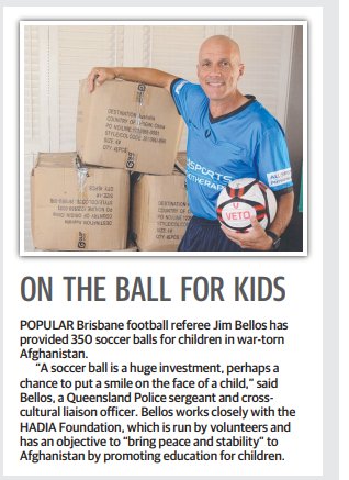 Well Done Jim Bellos Football Qld Ref and <a href="/QldPolice/">Queensland Police</a>